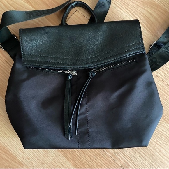 Botkier New York Black Clasp Zip Nylon Backpack - Picture 2 of 8